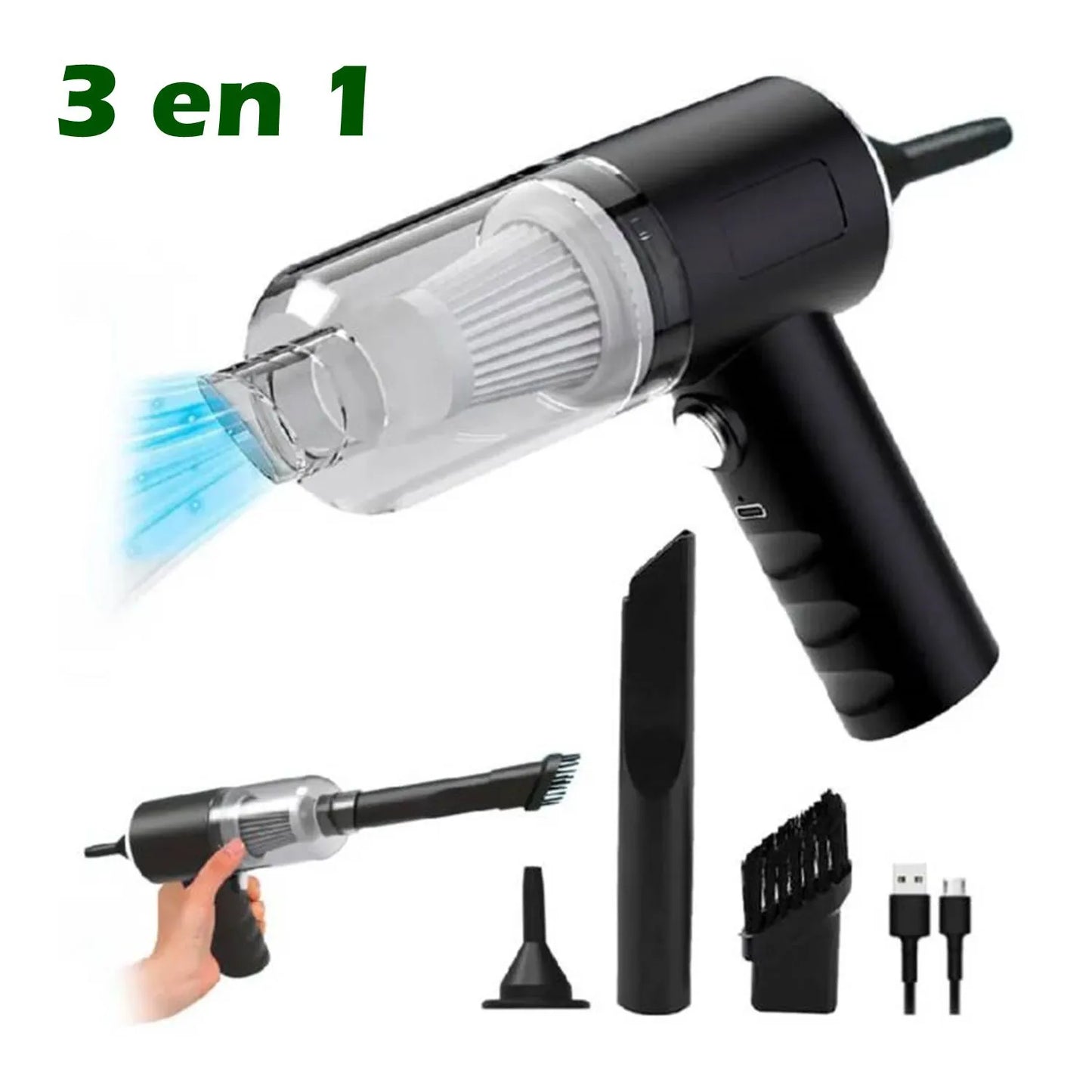 ✨ Mini Aspiradora y Sopladora Portátil 2 en 1