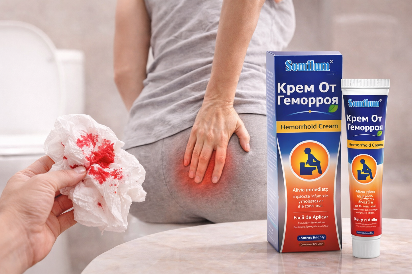 Pomada eliminador de hemorroides