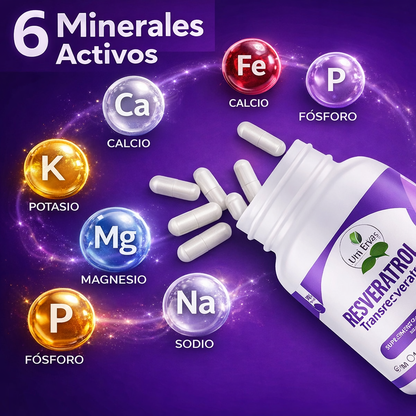 Resveratrol Vital® ORIGINAL – Formula Avanzada + eBook de Regalo